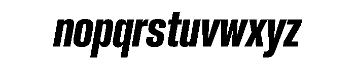Neue Corp Tight Ultrabold Italic Font LOWERCASE