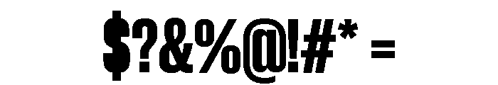 Neue Corp Tight Ultrabold Font OTHER CHARS