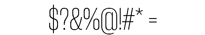 Neue Corp Tight Ultralight Font OTHER CHARS
