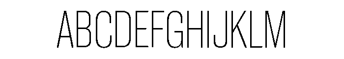 Neue Corp Tight Ultralight Font UPPERCASE