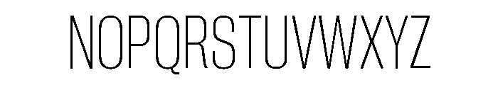 Neue Corp Tight Ultralight Font UPPERCASE