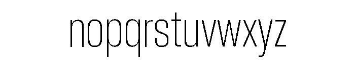 Neue Corp Tight Ultralight Font LOWERCASE