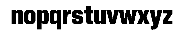 Neue Corp Ultrabold 3 Font LOWERCASE