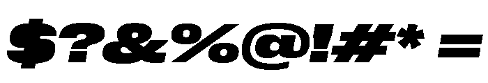 Neue Corp Ultrabold Italic 2 Font OTHER CHARS