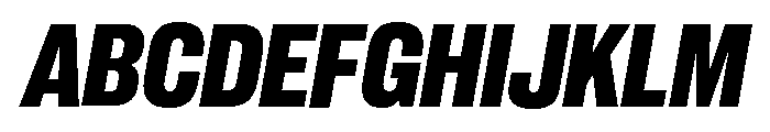 Neue Corp Ultrabold Italic 3 Font UPPERCASE