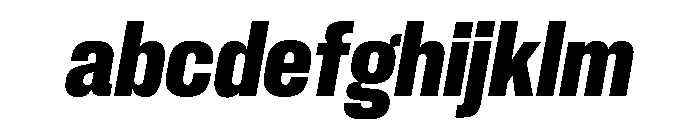 Neue Corp Ultrabold Italic 3 FONT
