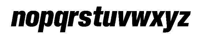 Neue Corp Ultrabold Italic 3 Font LOWERCASE