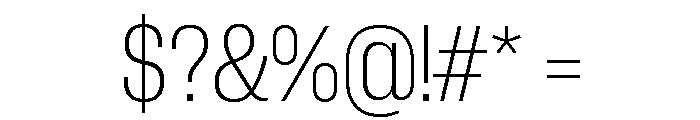 Neue Corp Ultralight 3 Font OTHER CHARS