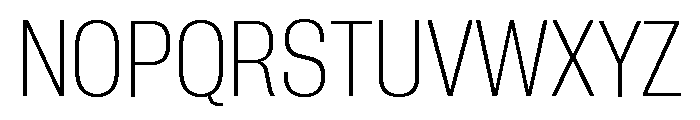 Neue Corp Ultralight 3 Font UPPERCASE
