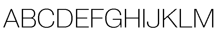 Neue Corp Ultralight 4 Font UPPERCASE