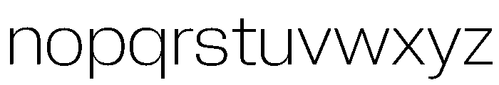 Neue Corp Ultralight 4 Font LOWERCASE