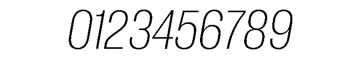 Neue Corp Ultralight Italic 3 Font OTHER CHARS