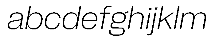 Neue Corp Ultralight Italic 4 FONT