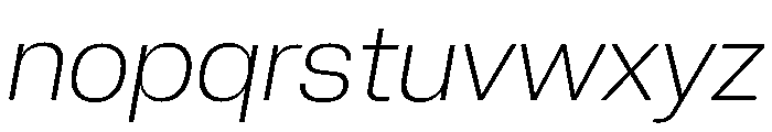 Neue Corp Ultralight Italic 4 Font LOWERCASE