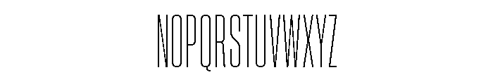 Neue Corp Ultralight Font UPPERCASE