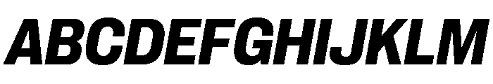 Neue Corp Variable Compact Bold Italic Font UPPERCASE