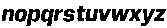 Neue Corp Variable Compact Bold Italic Font LOWERCASE