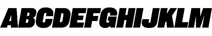 Neue Corp Variable Compact Heavy Italic Font UPPERCASE