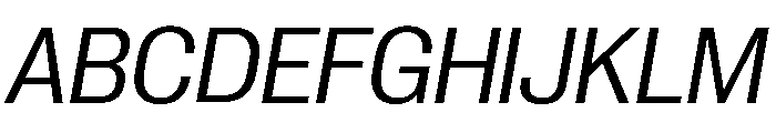 Neue Corp Variable Compact Italic Font UPPERCASE
