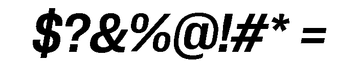 Neue Corp Variable Compact Semibold Italic Font OTHER CHARS