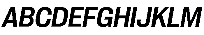Neue Corp Variable Compact Semibold Italic Font UPPERCASE