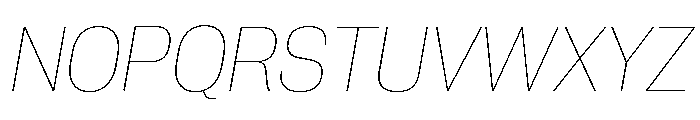 Neue Corp Variable Compact Thin Italic Font UPPERCASE