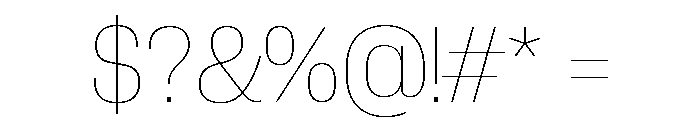 Neue Corp Variable Compact Thin Font OTHER CHARS