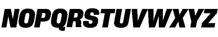 Neue Corp Variable Compact Ultrabold Italic Font UPPERCASE