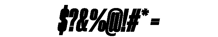 Neue Corp Variable Condensed Black Italic Font OTHER CHARS