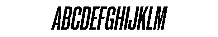 Neue Corp Variable Condensed Bold Italic Font UPPERCASE