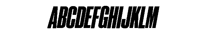 Neue Corp Variable Condensed Heavy Italic Font UPPERCASE