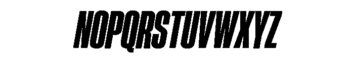 Neue Corp Variable Condensed Heavy Italic Font UPPERCASE