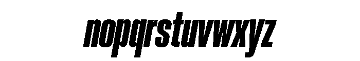 Neue Corp Variable Condensed Heavy Italic Font LOWERCASE