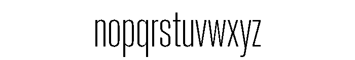Neue Corp Variable Condensed Light Font LOWERCASE