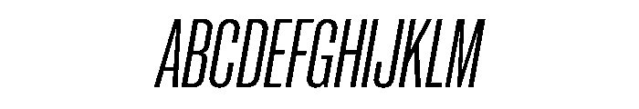 Neue Corp Variable Condensed Medium Italic Font UPPERCASE