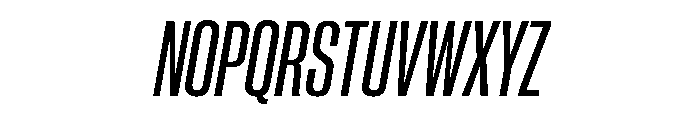 Neue Corp Variable Condensed Semibold Italic Font UPPERCASE