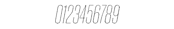 Neue Corp Variable Condensed Thin Italic Font OTHER CHARS