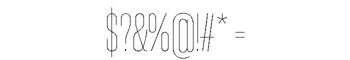 Neue Corp Variable Condensed Thin Font OTHER CHARS