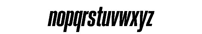Neue Corp Variable Condensed Ultrabold Italic Font LOWERCASE