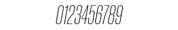 Neue Corp Variable Condensed Ultralight Italic Font OTHER CHARS