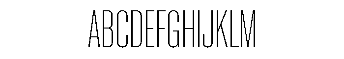Neue Corp Variable Condensed Ultralight Font UPPERCASE