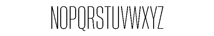 Neue Corp Variable Condensed Ultralight Font UPPERCASE