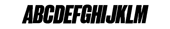 Neue Corp Variable Tight Heavy Italic Font UPPERCASE