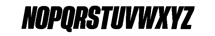 Neue Corp Variable Tight Heavy Italic Font UPPERCASE