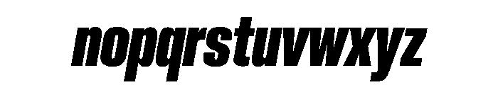 Neue Corp Variable Tight Heavy Italic Font LOWERCASE