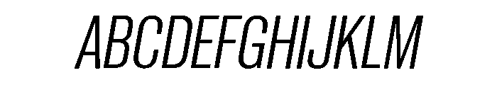 Neue Corp Variable Tight Italic Font UPPERCASE