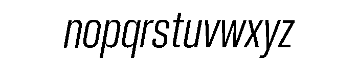 Neue Corp Variable Tight Italic Font LOWERCASE