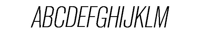 Neue Corp Variable Tight Light Italic Font UPPERCASE
