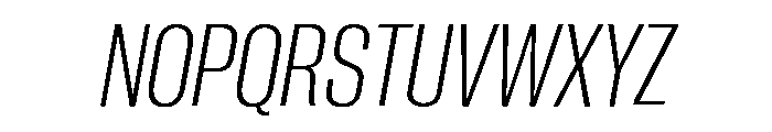 Neue Corp Variable Tight Light Italic Font UPPERCASE