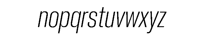 Neue Corp Variable Tight Light Italic Font LOWERCASE